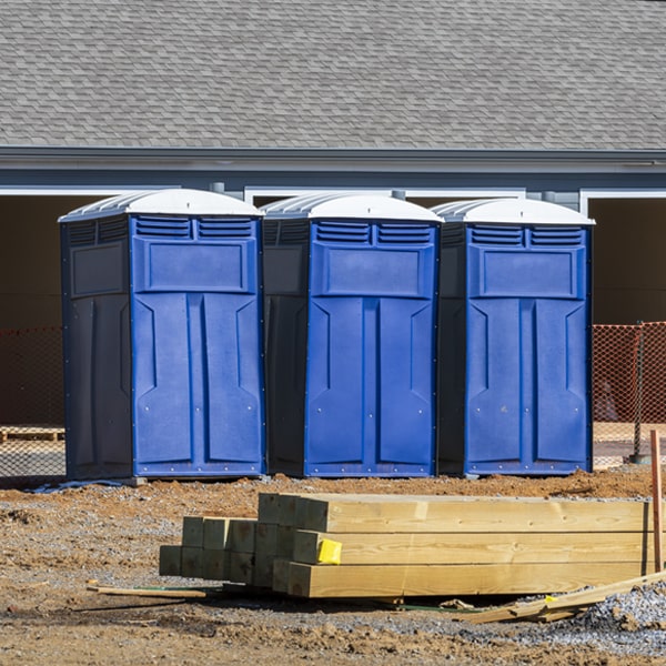 what is the maximum capacity for a single portable toilet in Nelsonville